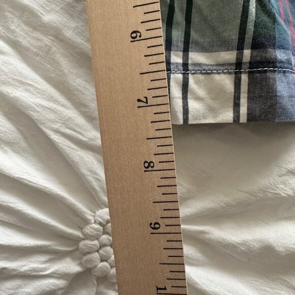 Tommy Hilfiger Mens Madras Golf Shorts 34 Cotton Embroidered Crest Bermuda - Picture 9 of 9